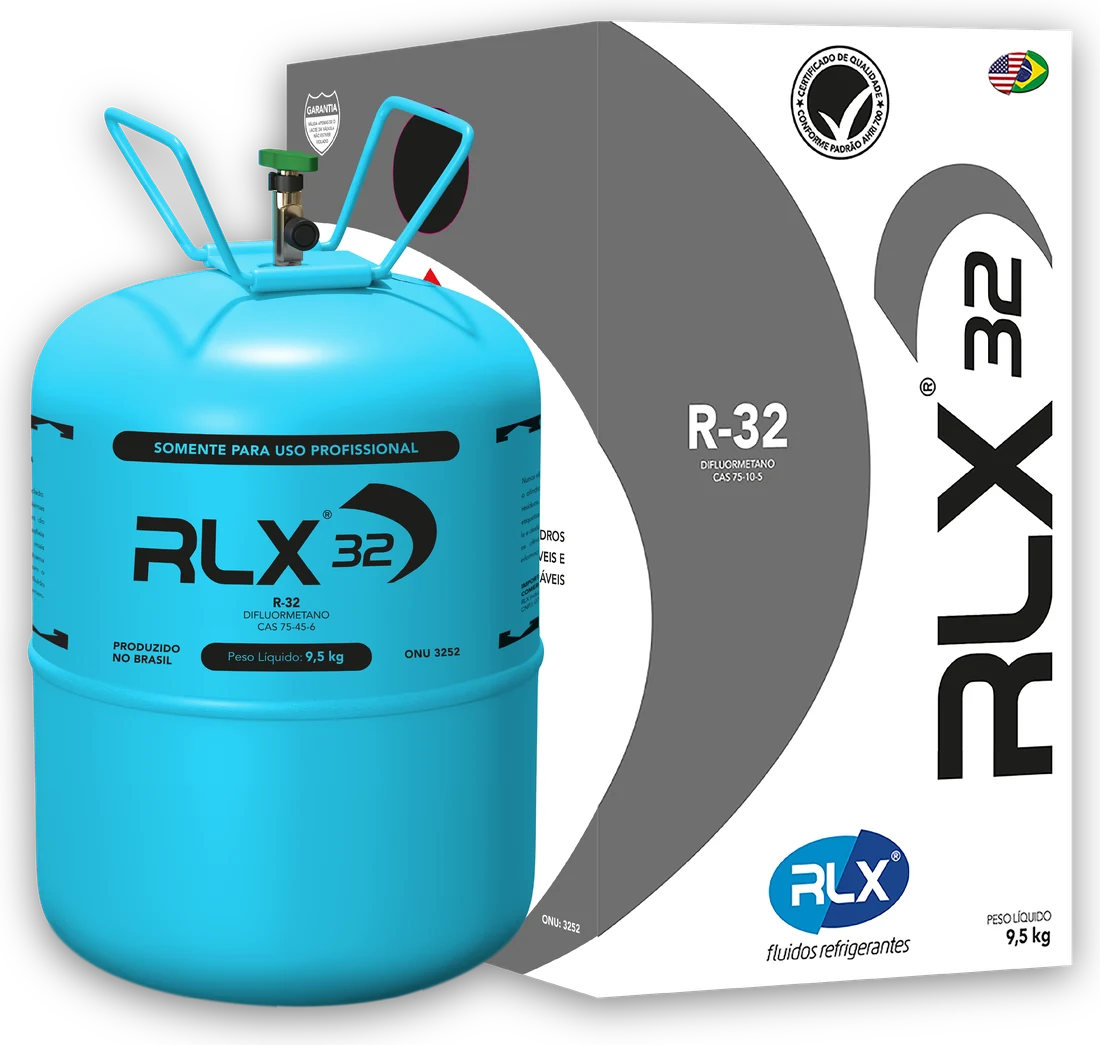RLX 32: embalagem e caixa do fluido refrigerante