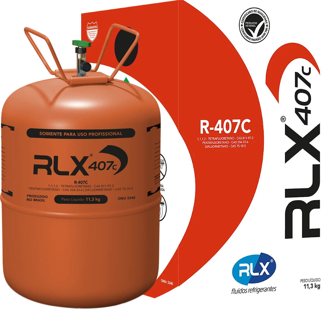 RLX 407C: embalagem e caixa do fluido refrigerante