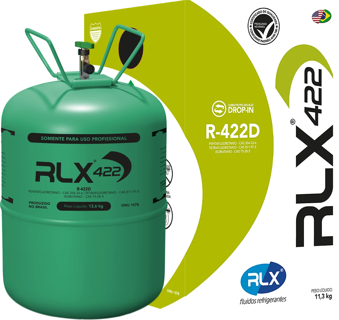 RLX 422D: embalagem e caixa do fluido refrigerante