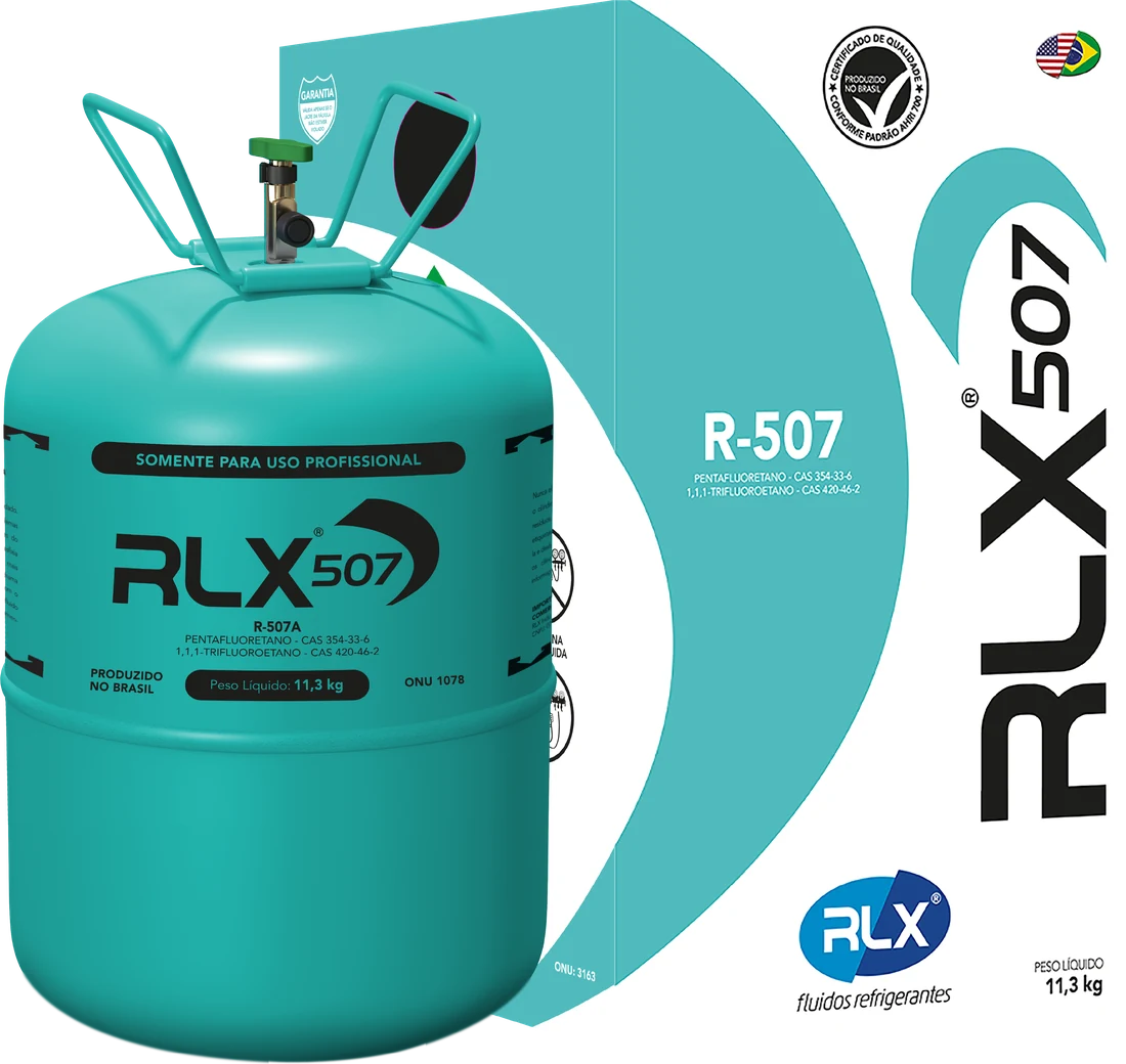 RLX 507: embalagem e caixa do fluido refrigerante